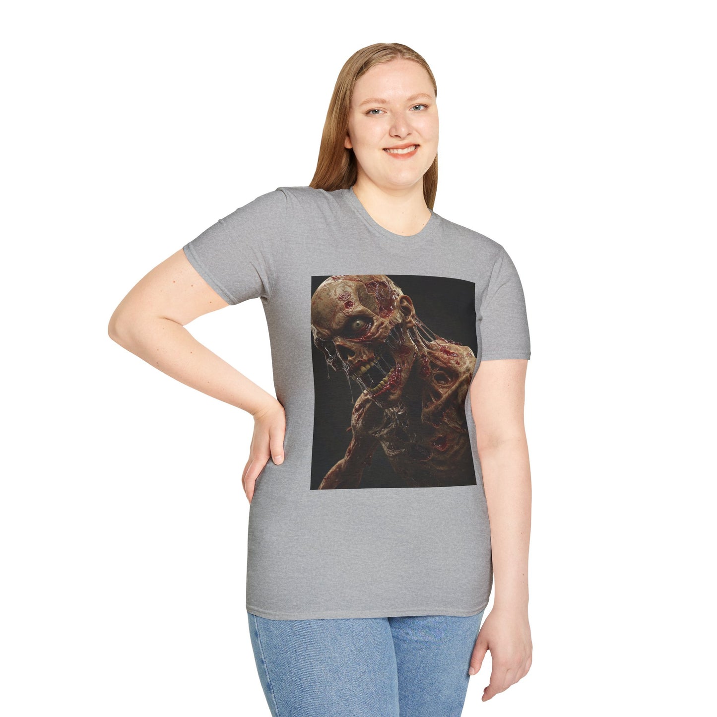 Zombie Art Unisex Softstyle T-Shirt - Graphic Horror Tee