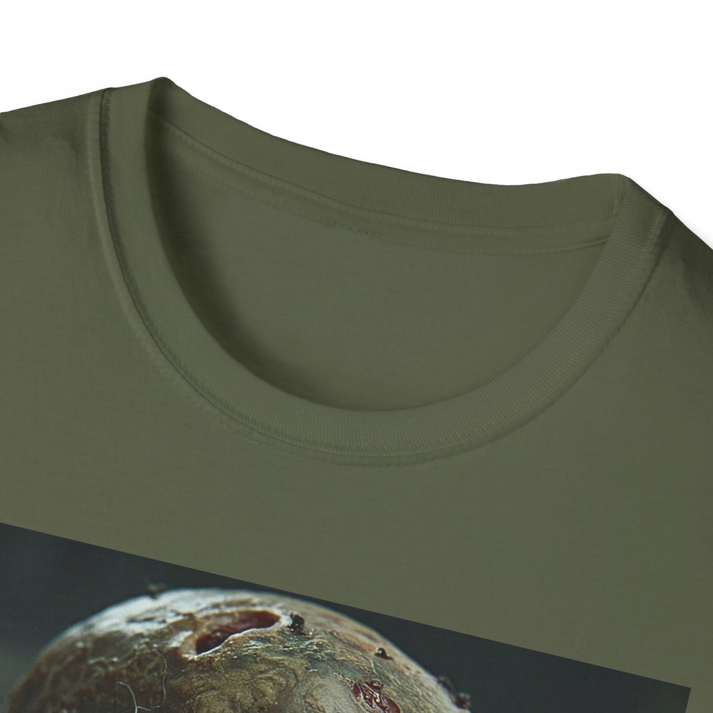 Apocalyptic Portrait Tee, bold, decaying zombie graphic