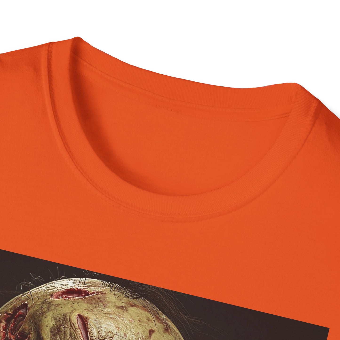 Apocalyptic Portrait Tee, bold, decaying zombie graphic