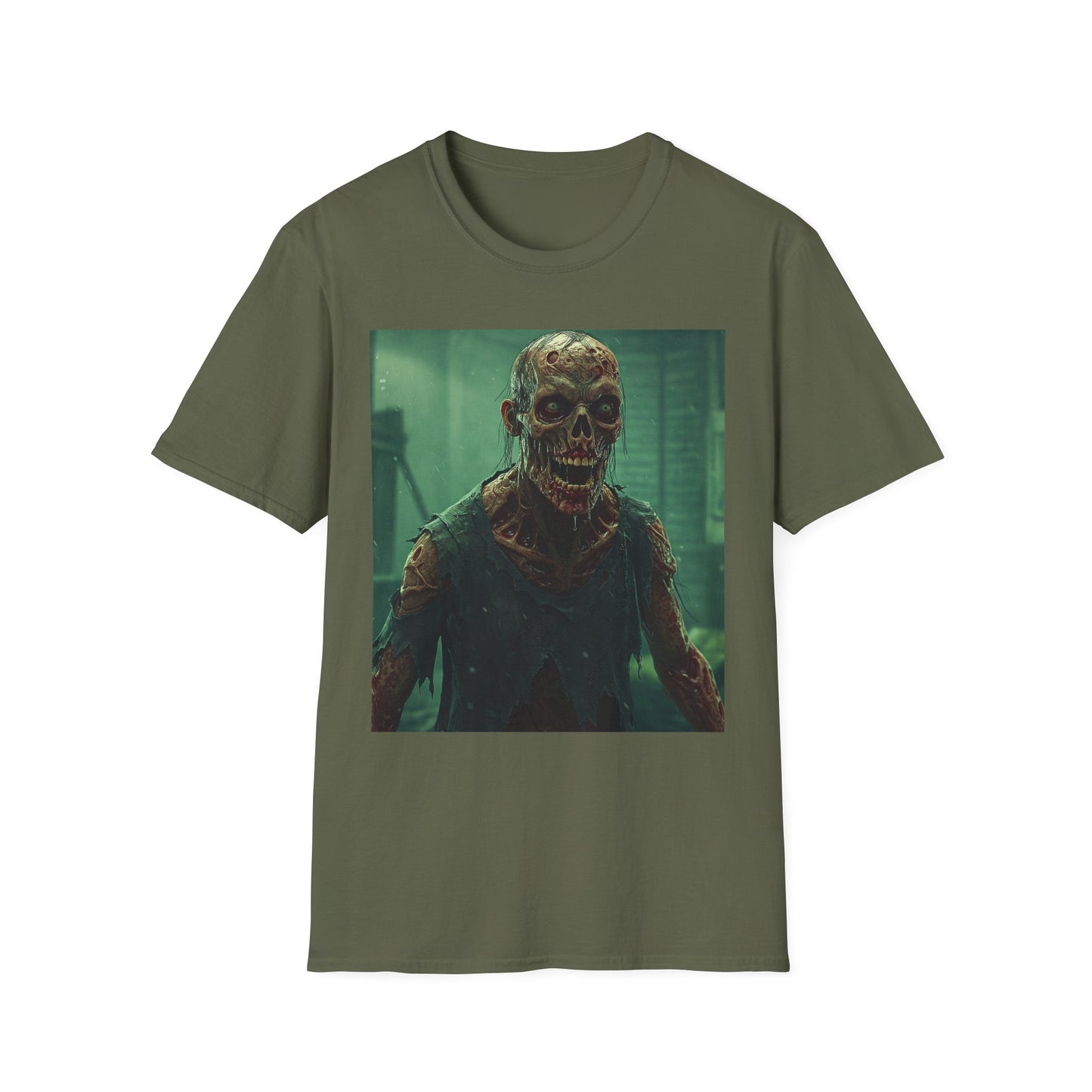 Creepy Skeleton Graphic Unisex Softstyle T-Shirt