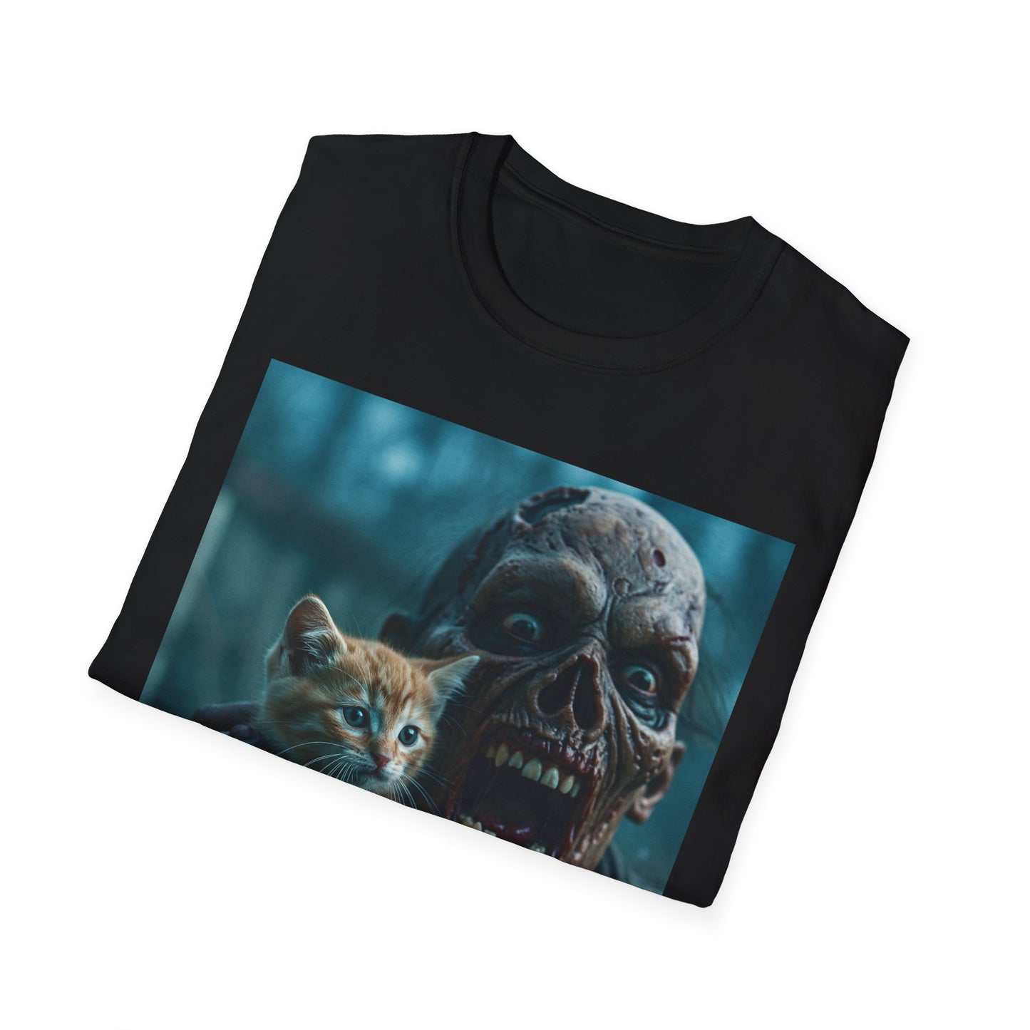 Apocalyptic Portrait Tee, bold, decaying zombie graphic