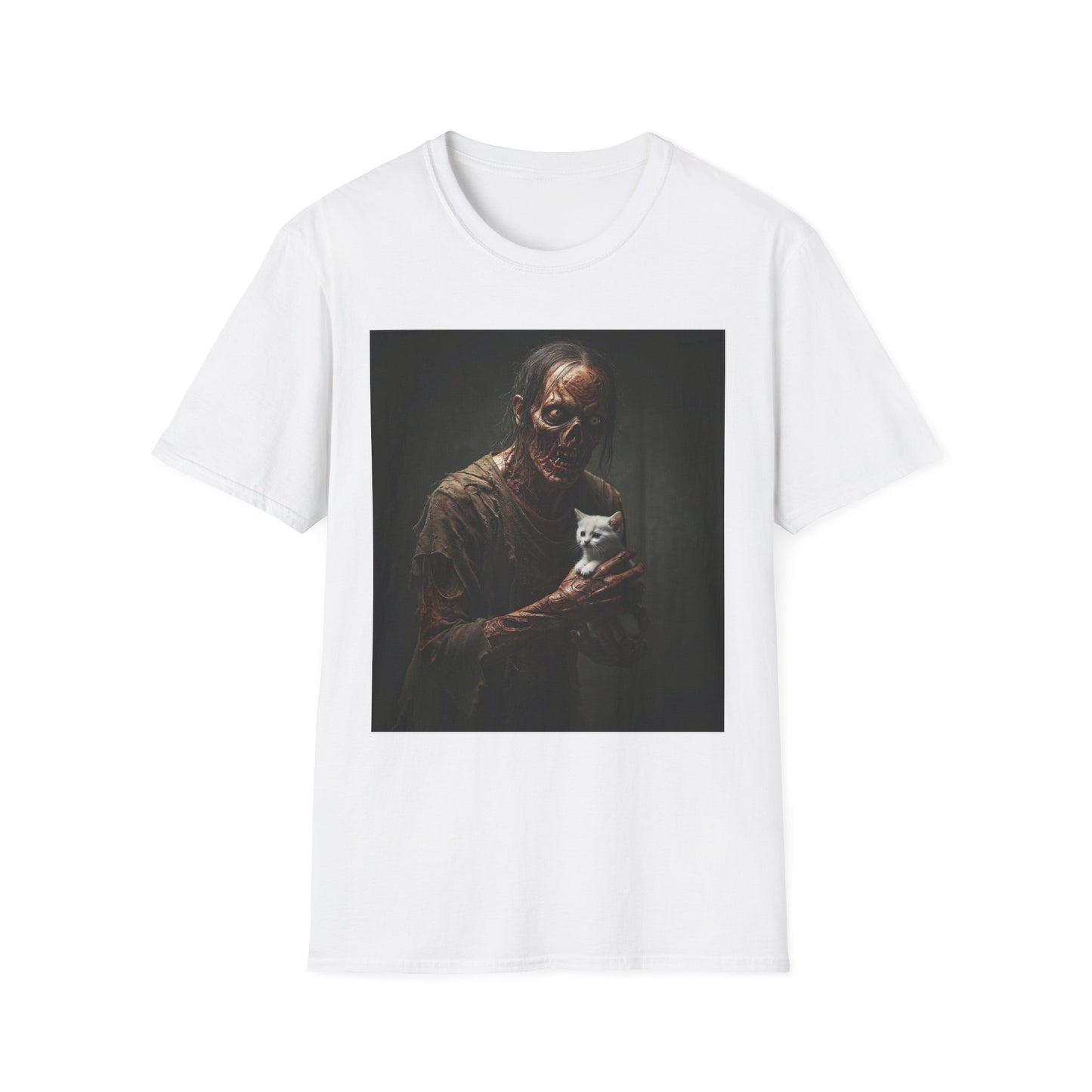 Apocalyptic Portrait Tee, bold, decaying zombie graphic