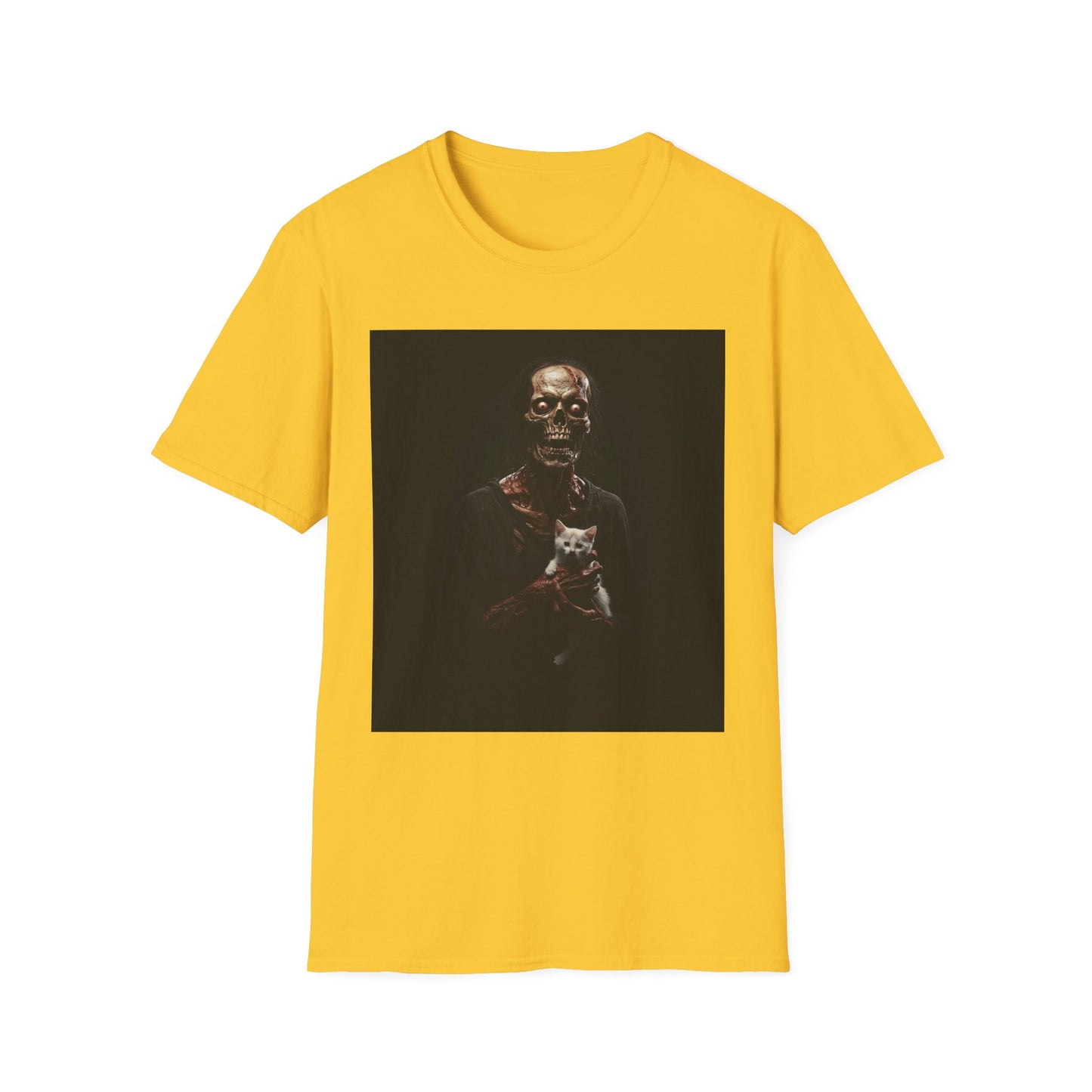 Apocalyptic Portrait Tee, bold, decaying zombie graphic