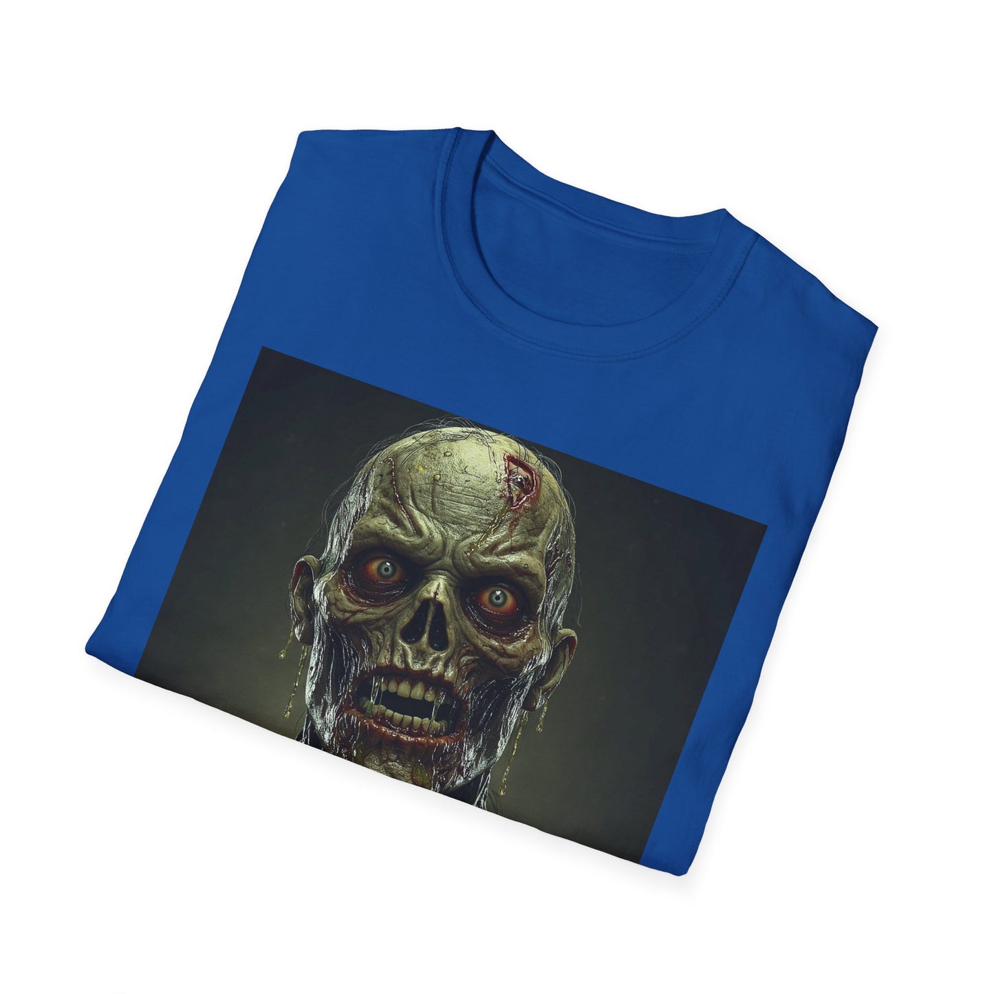 Apocalyptic Portrait Tee, bold, decaying zombie graphic