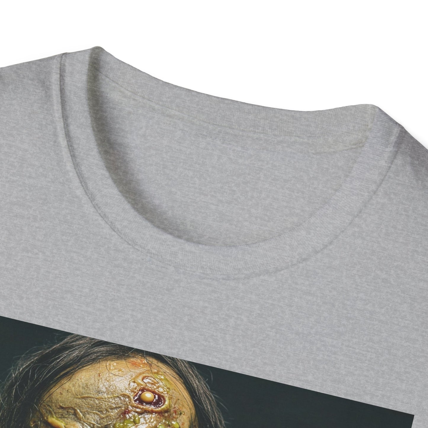 Apocalyptic Portrait Tee, bold, decaying zombie graphic