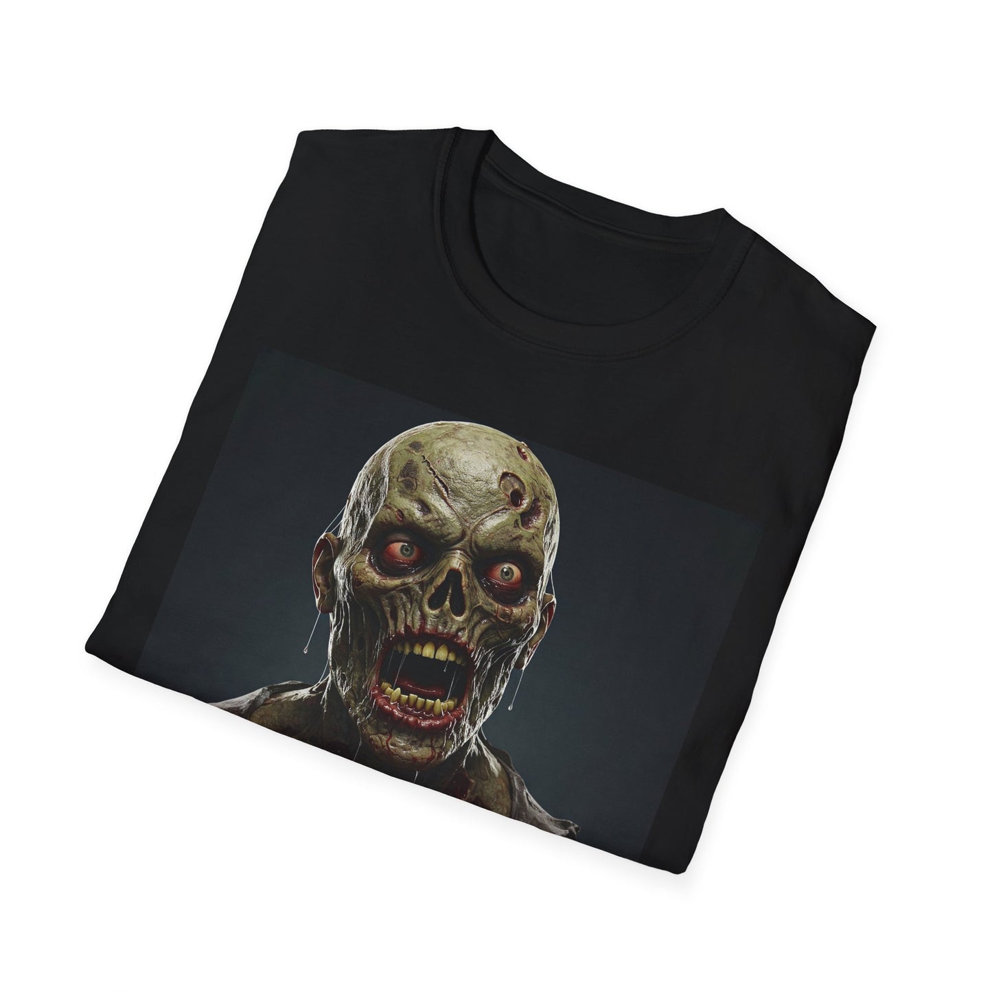 Apocalyptic Portrait Tee, bold, decaying zombie graphic Halloween & Horror Fans