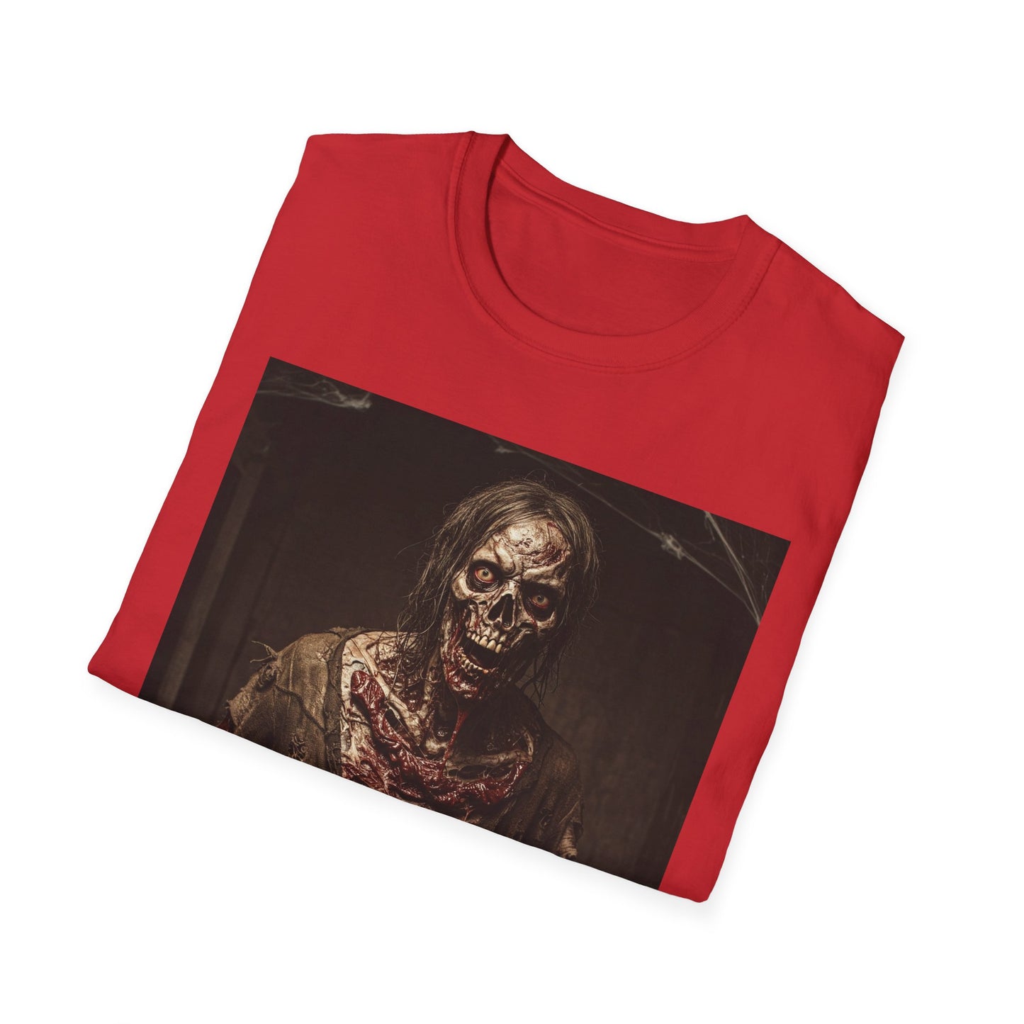 Apocalyptic Portrait Tee, bold, decaying zombie graphic