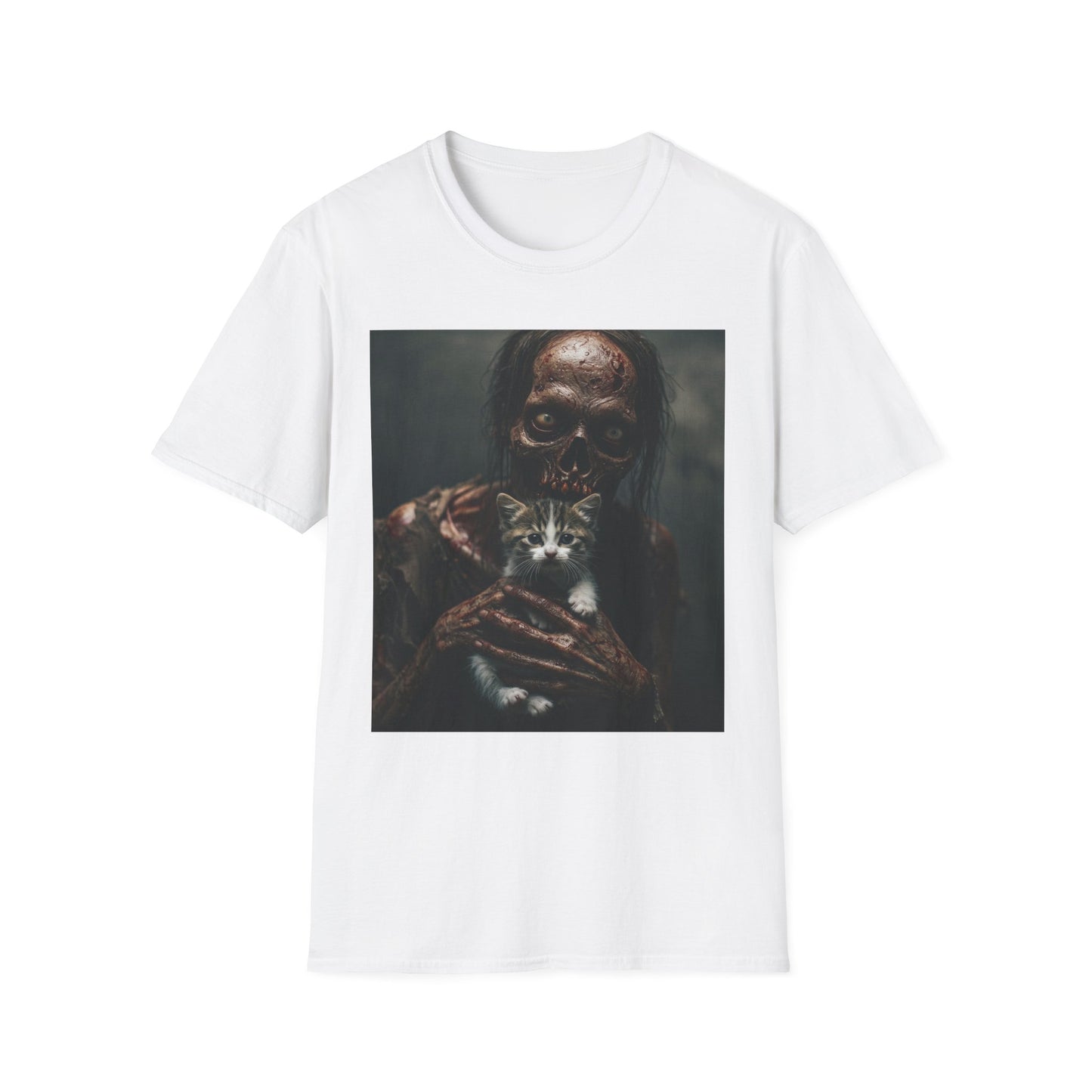 Apocalyptic Portrait Tee, bold, decaying zombie graphic