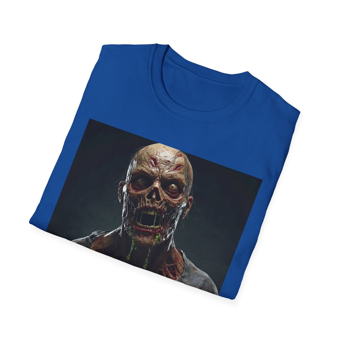 Apocalyptic Portrait Tee, bold, decaying zombie graphic