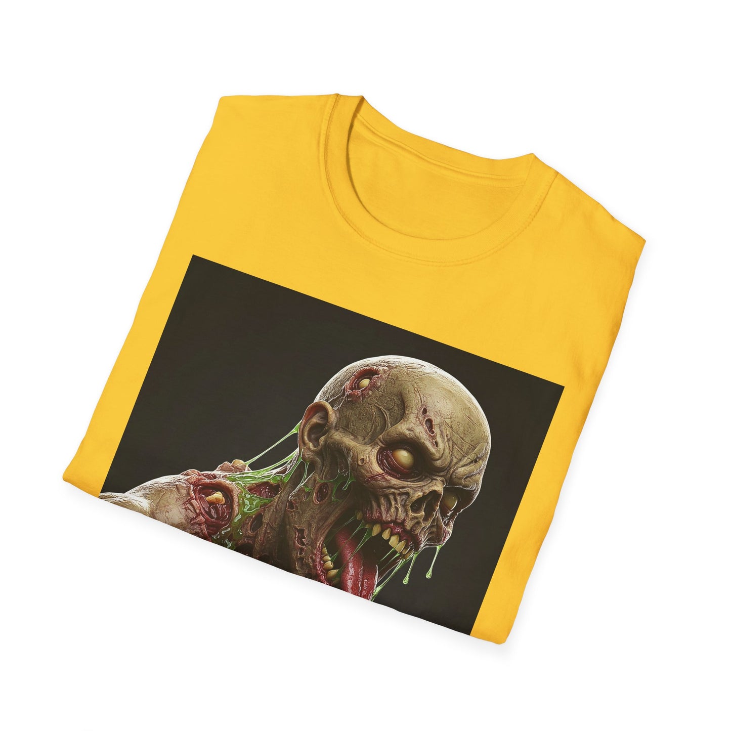 Apocalyptic Portrait Tee, bold, decaying zombie graphic