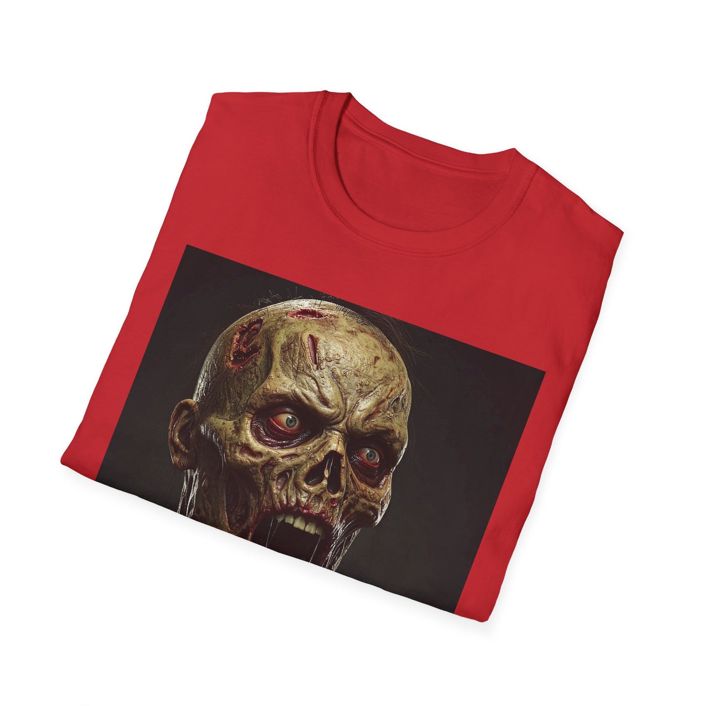 Apocalyptic Portrait Tee, bold, decaying zombie graphic