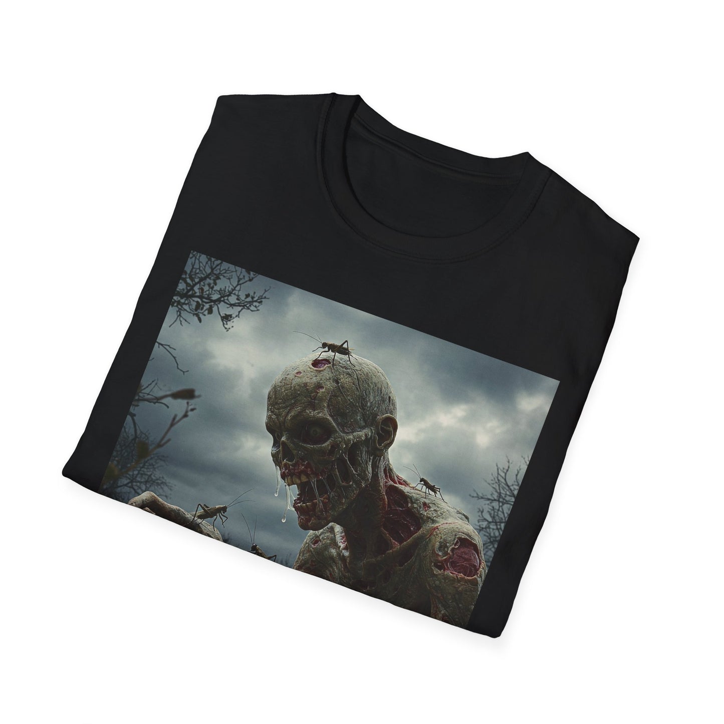 Dark Fantasy Skeleton Graphic T-Shirt | Unisex Softstyle Tee