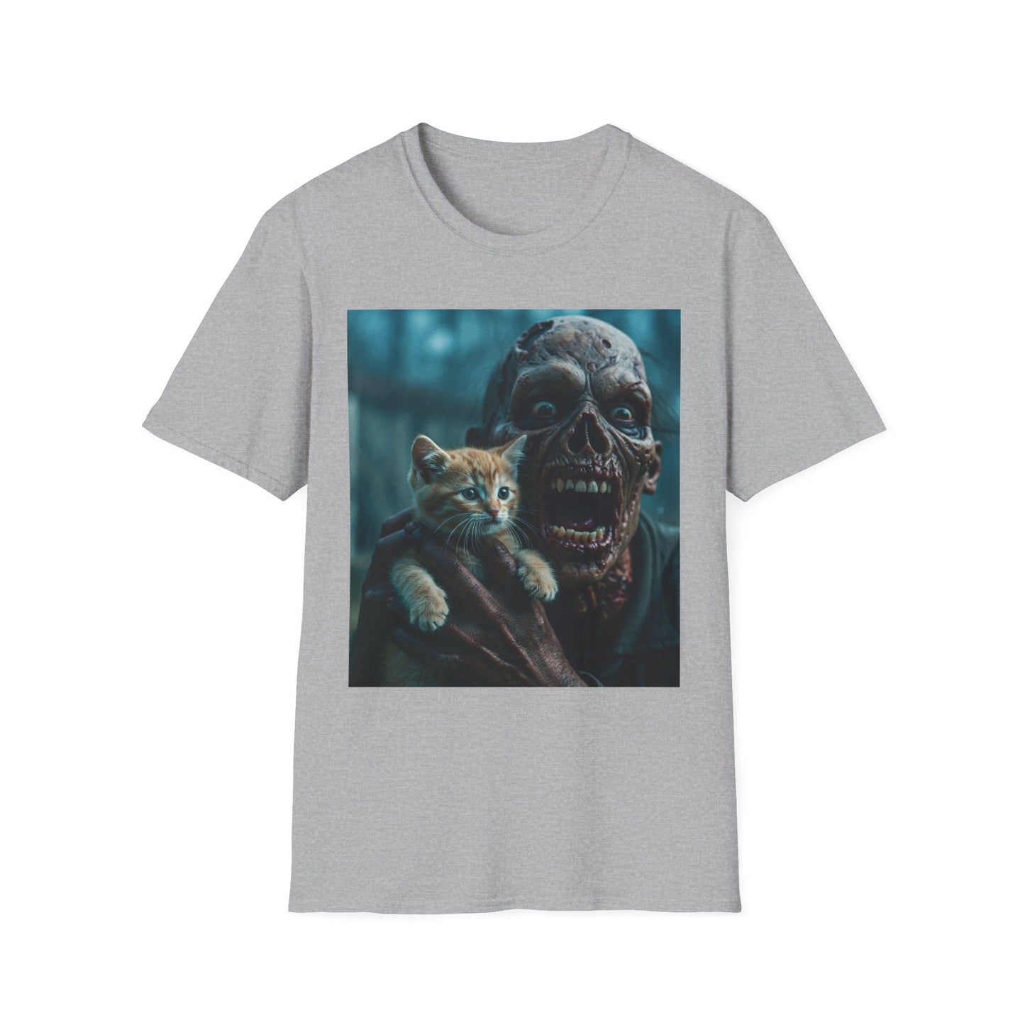 Apocalyptic Portrait Tee, bold, decaying zombie graphic