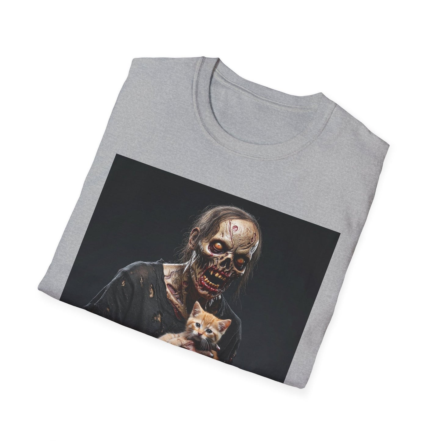 Apocalyptic Portrait Tee, bold, decaying zombie graphic