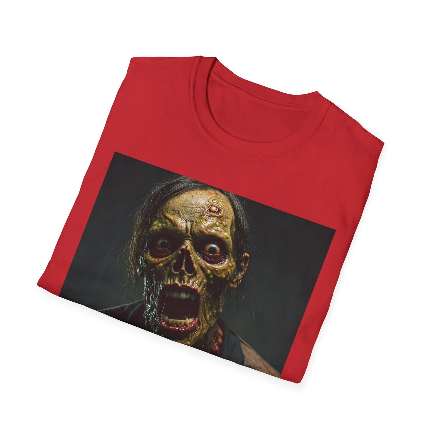 Apocalyptic Portrait Tee, bold, decaying zombie graphic