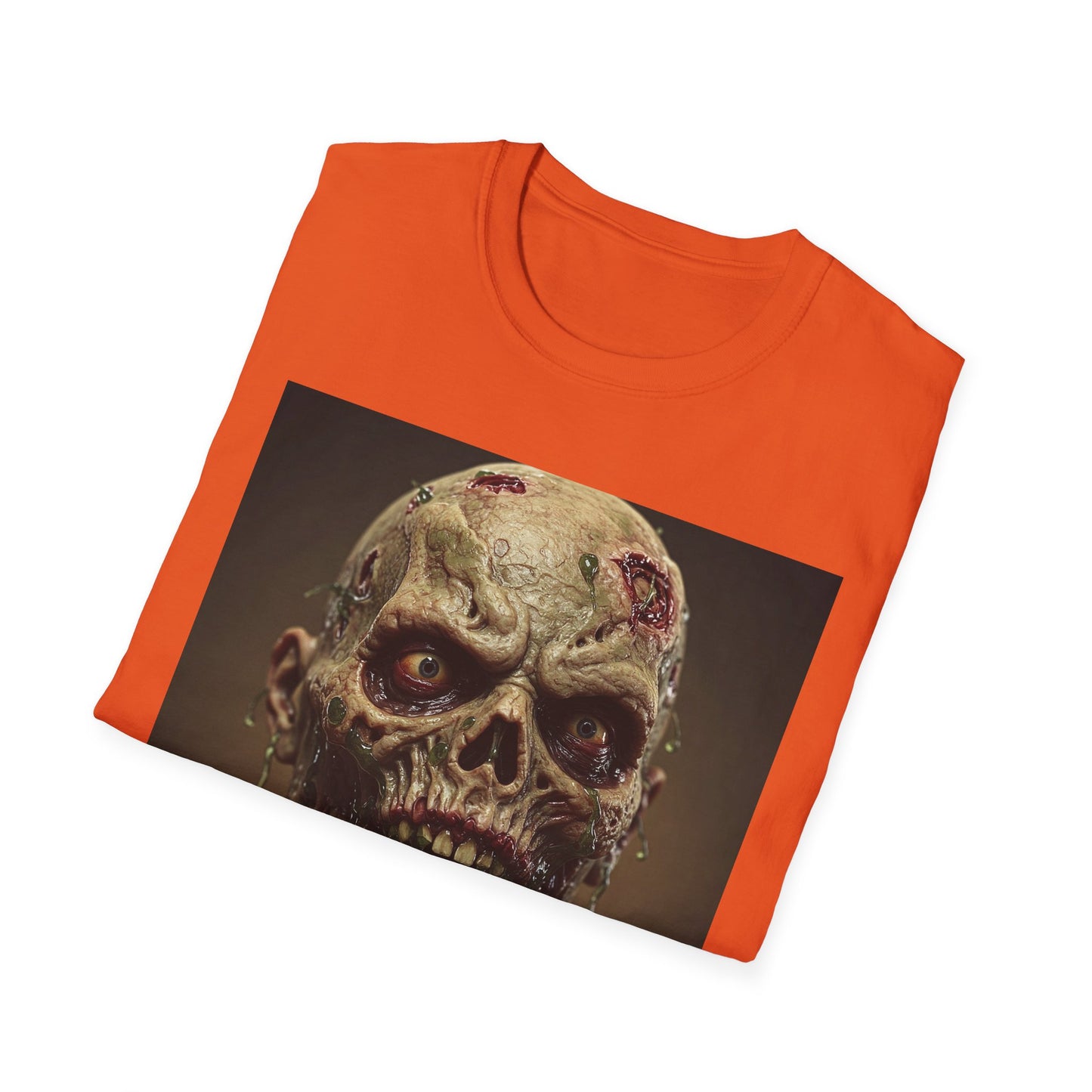 Apocalyptic Portrait Tee, bold, decaying zombie graphic