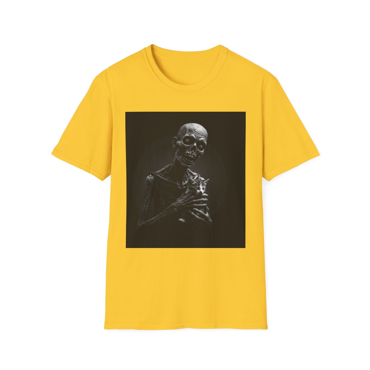 Apocalyptic Portrait Tee, bold, decaying zombie graphic