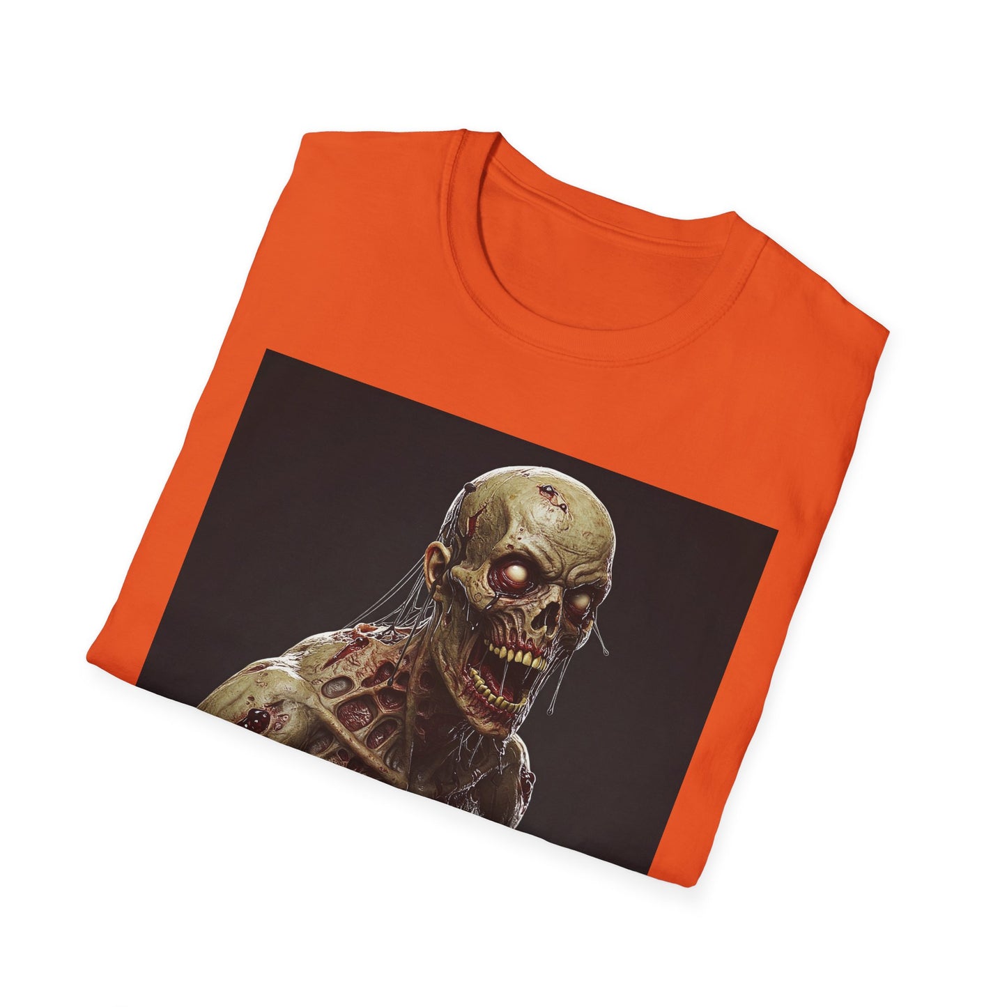 Spooky Skeleton Unisex Softstyle T-Shirt - Perfect for Halloween & Horror Fans