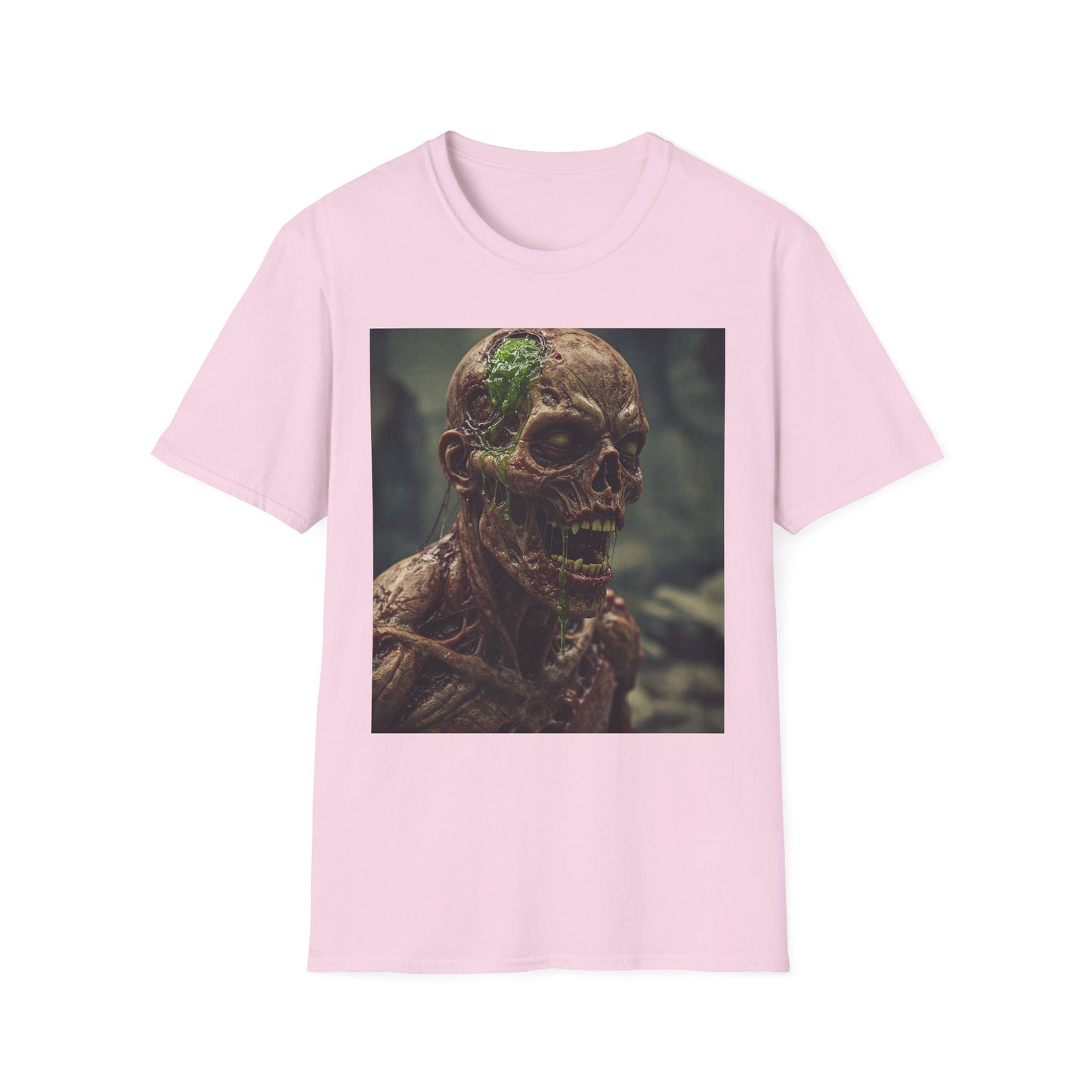 Unisex Softstyle T-Shirt - Skeletal Creepy Art Design