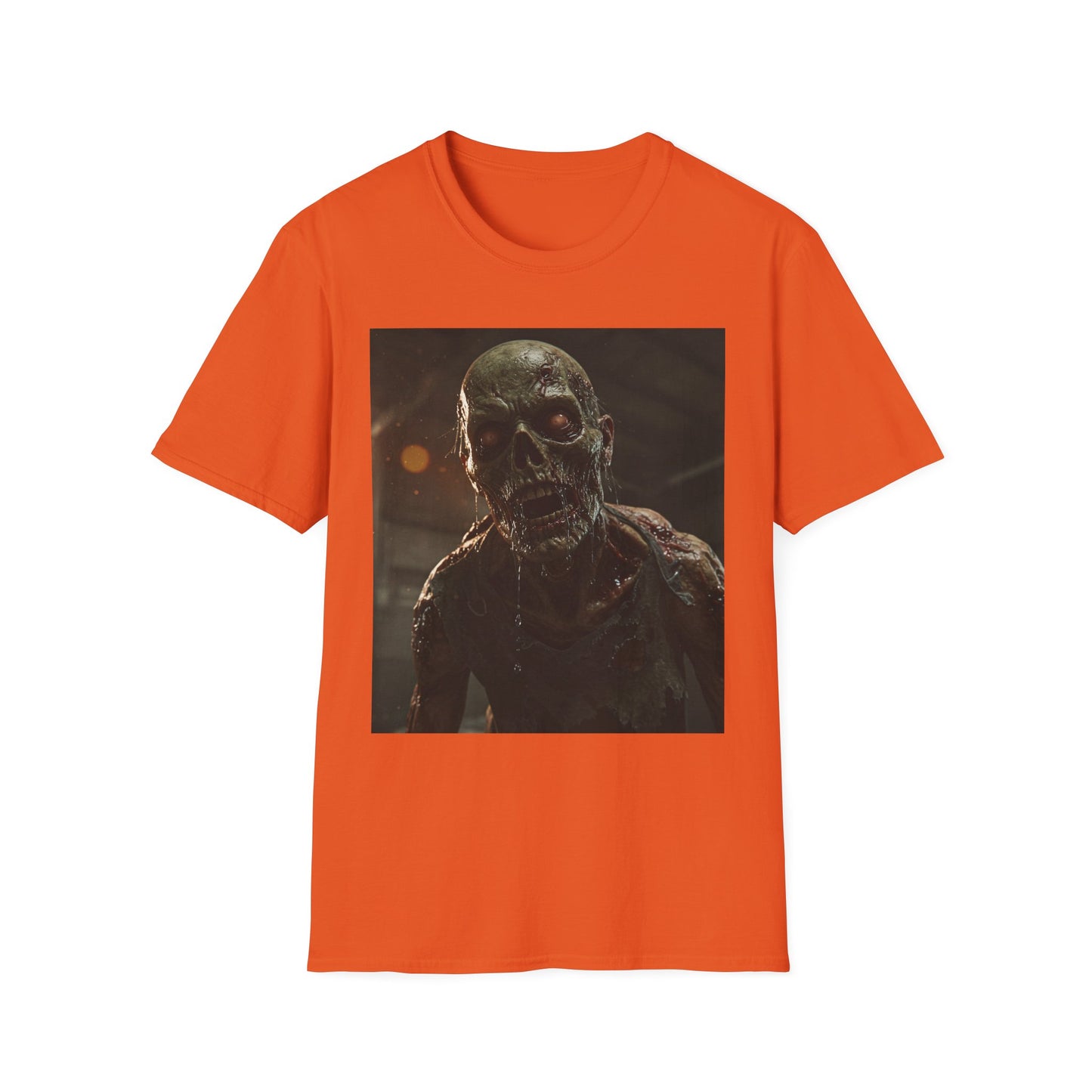 Unisex Zombie Graphic Softstyle T-Shirt | Perfect for Halloween & Horror Fans