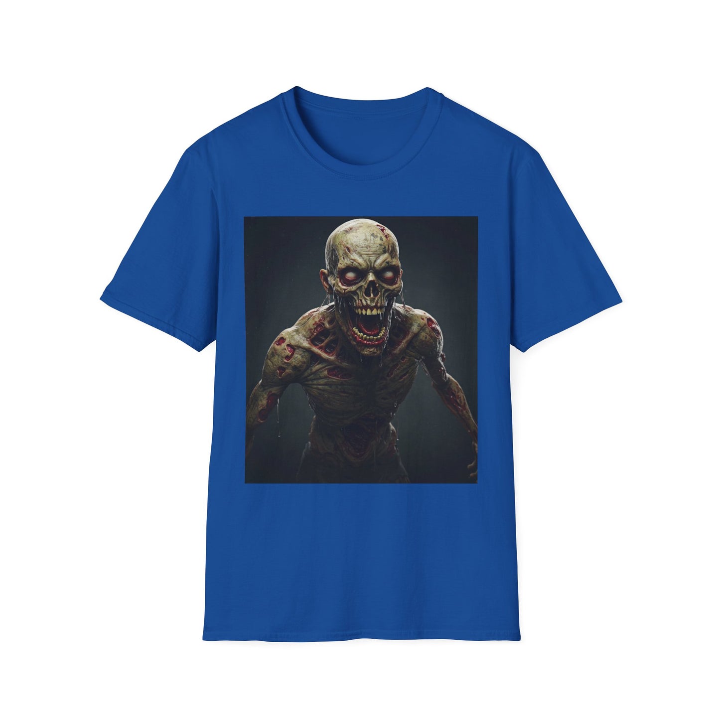 Apocalyptic Portrait Tee, bold, decaying zombie graphic