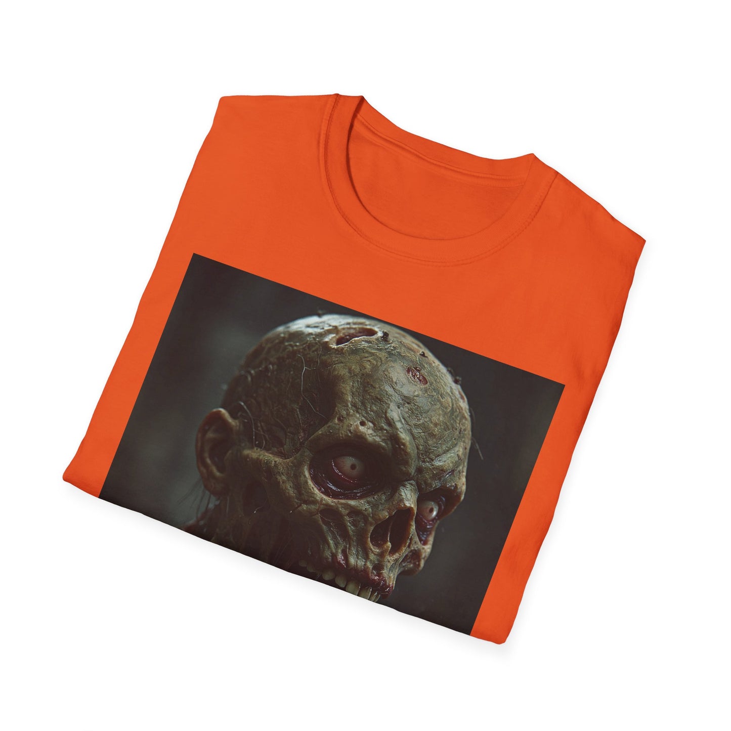 Apocalyptic Portrait Tee, bold, decaying zombie graphic