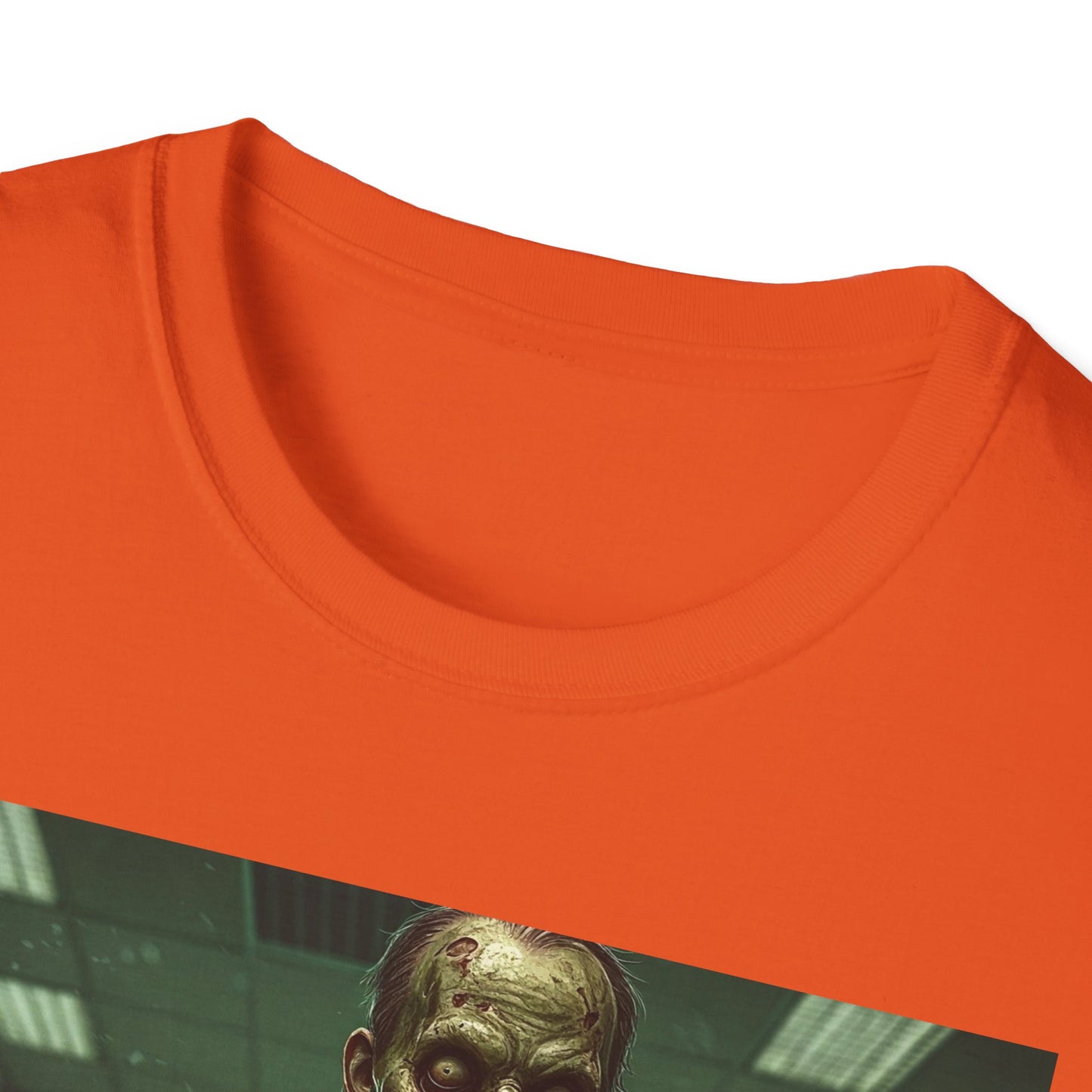 Zombie Office Horror Unisex Softstyle T-Shirt