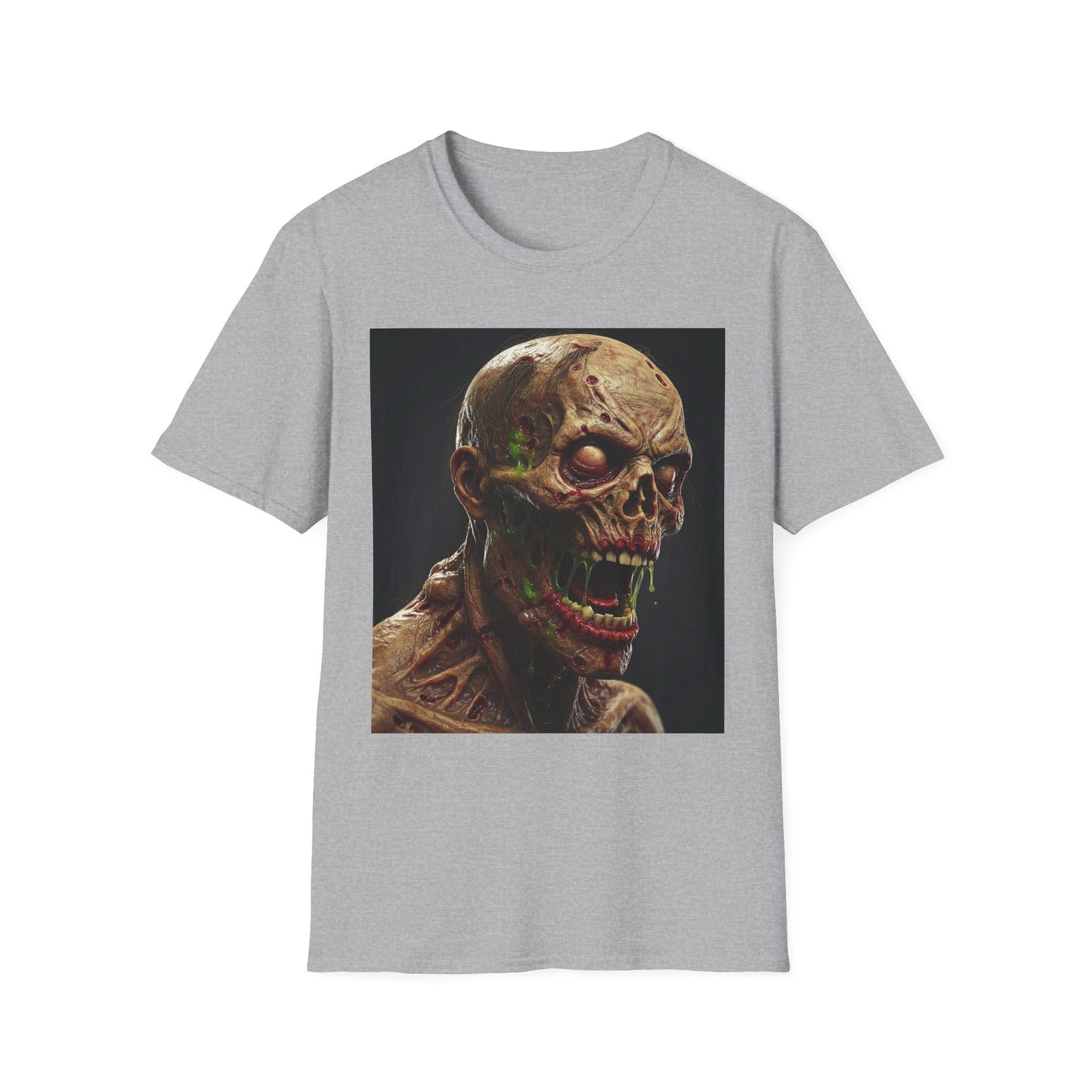 Creepy Skeleton Graphic T-Shirt - Unisex Softstyle Horror Tee