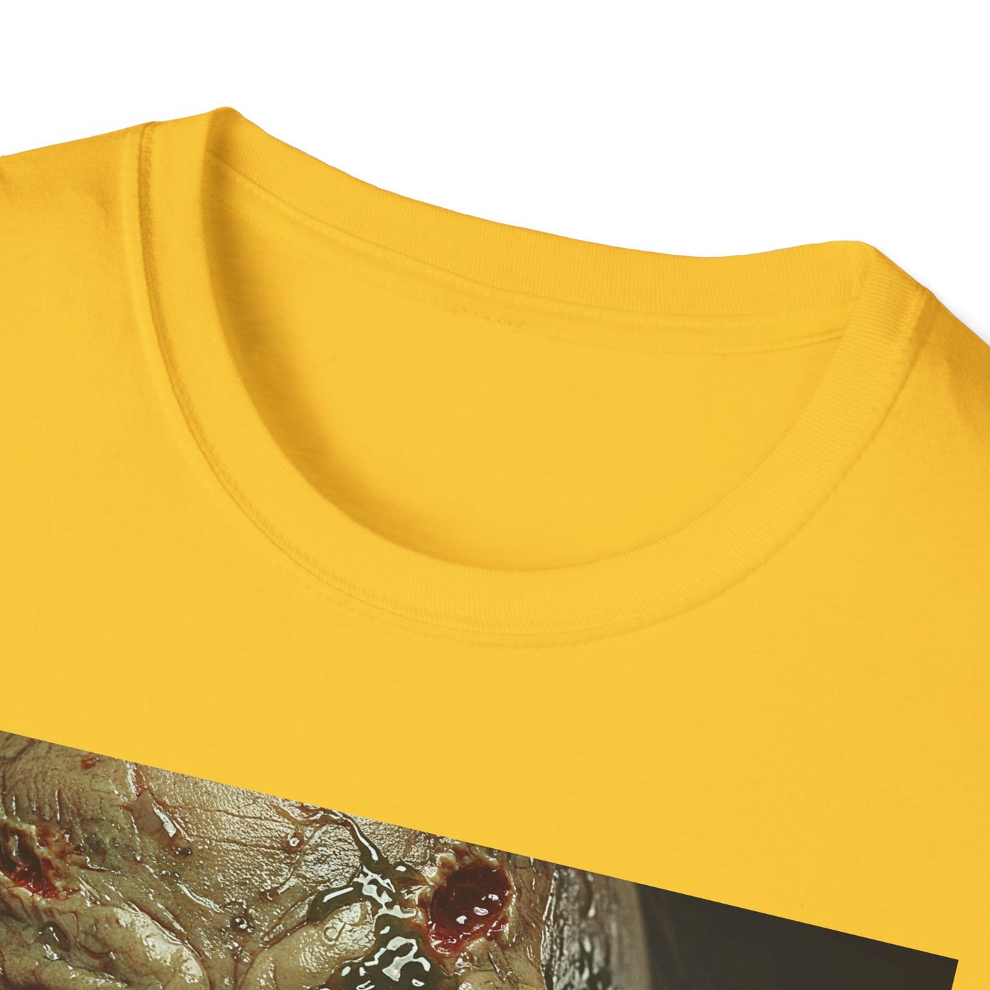 Apocalyptic Portrait Tee, bold, decaying zombie graphic