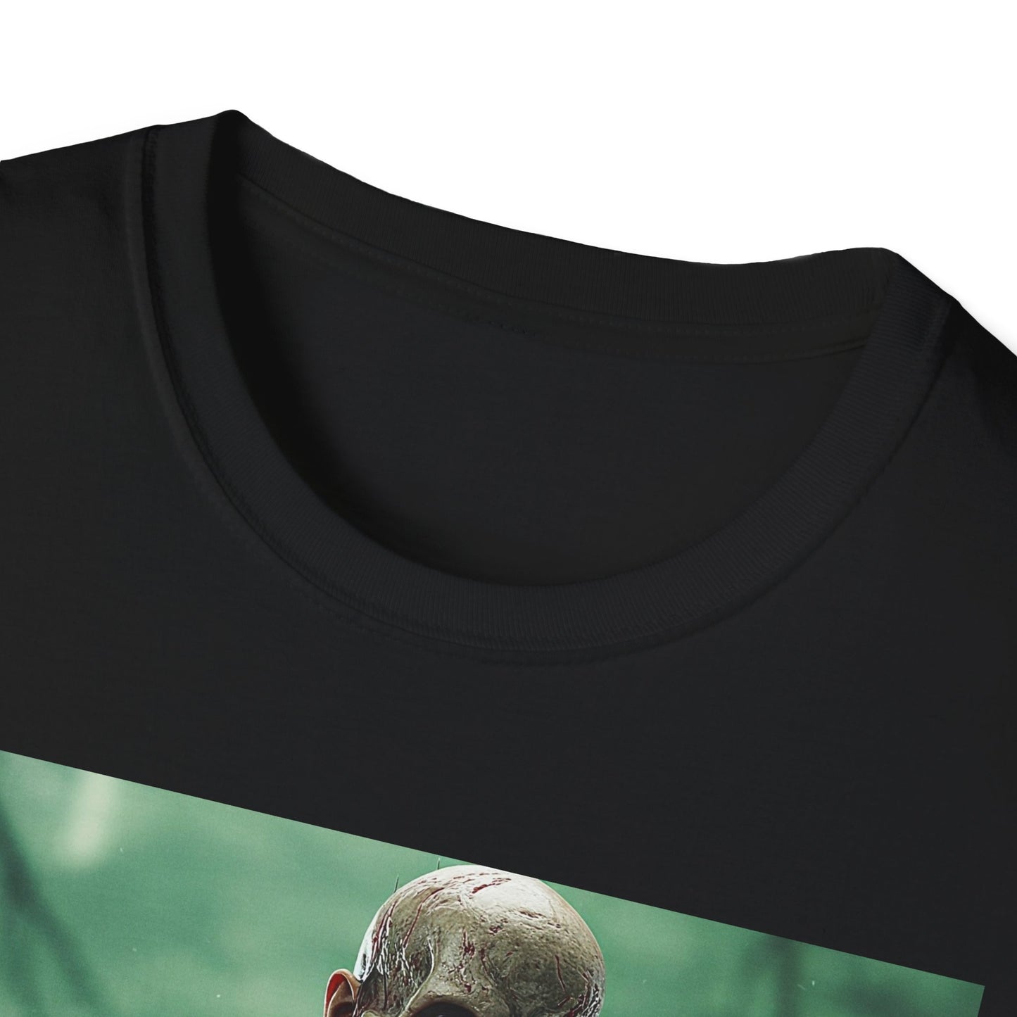 Apocalyptic Portrait Tee, bold, decaying zombie graphic