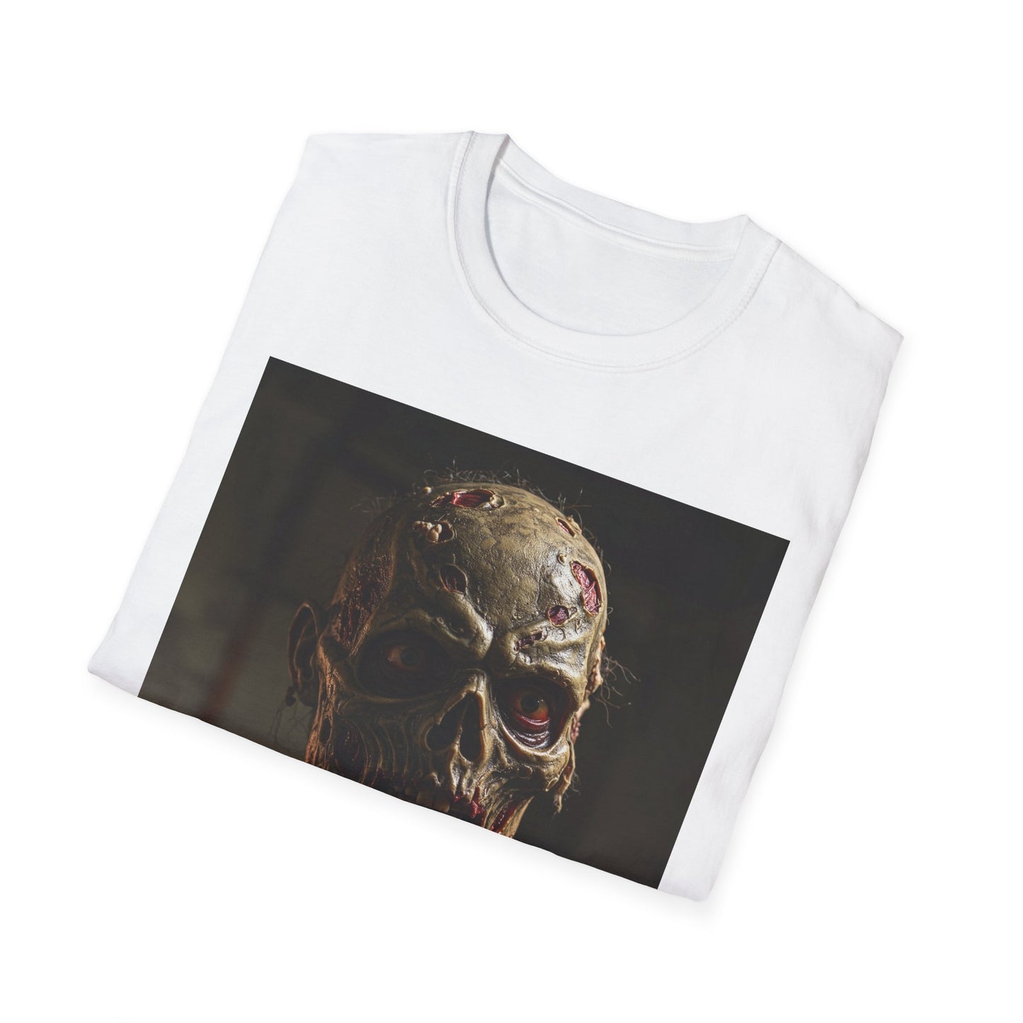 Apocalyptic Portrait Tee, bold, decaying zombie graphic