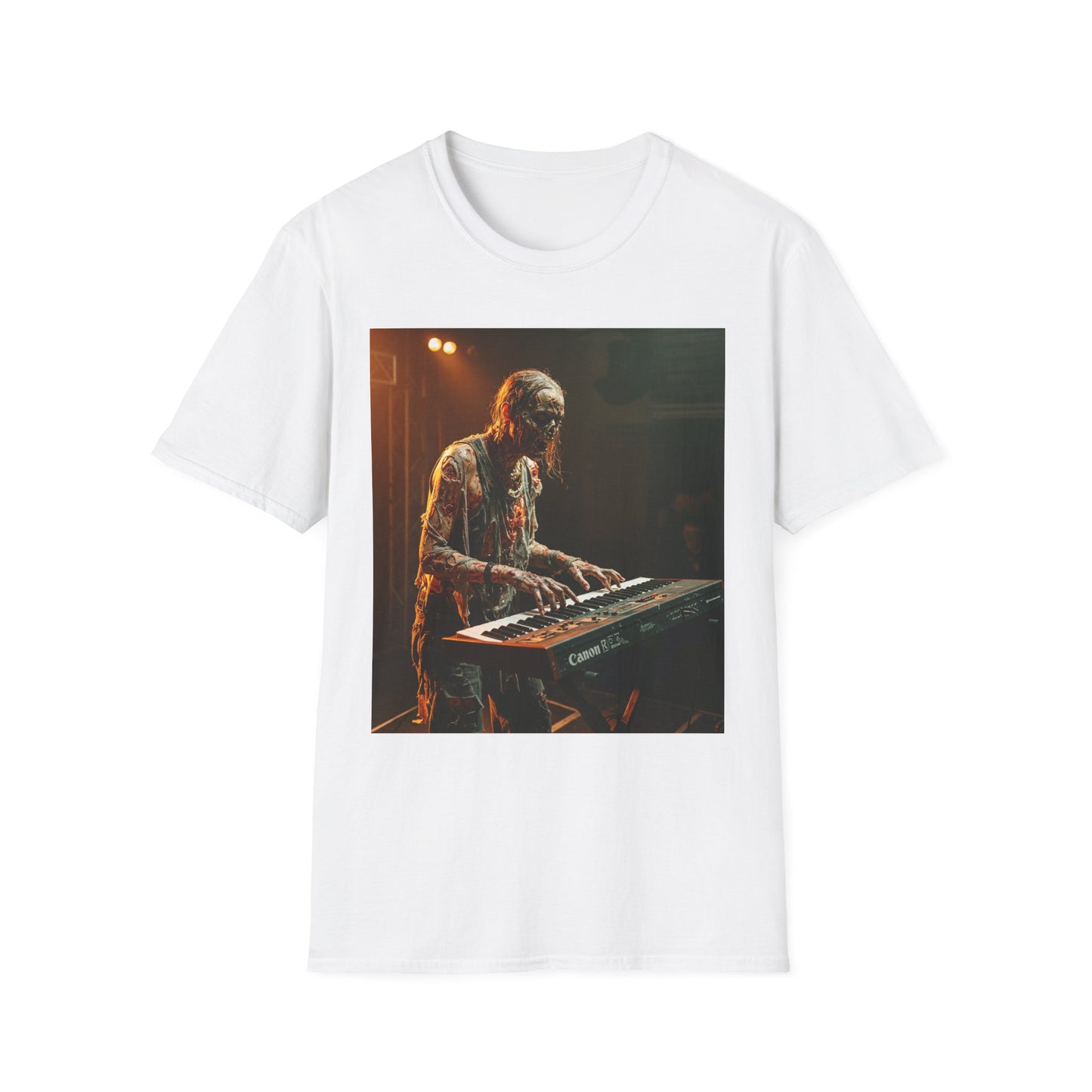 Vintage Musician Unisex Softstyle T-Shirt - Retro Concert Vibe