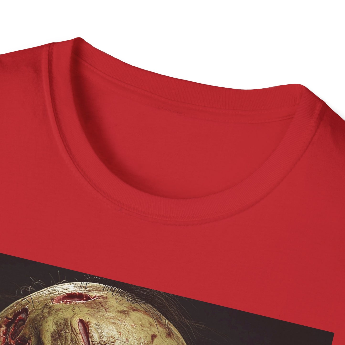 Apocalyptic Portrait Tee, bold, decaying zombie graphic