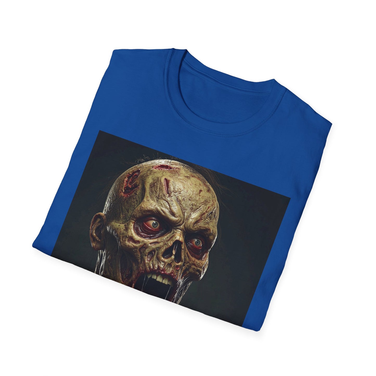 Apocalyptic Portrait Tee, bold, decaying zombie graphic