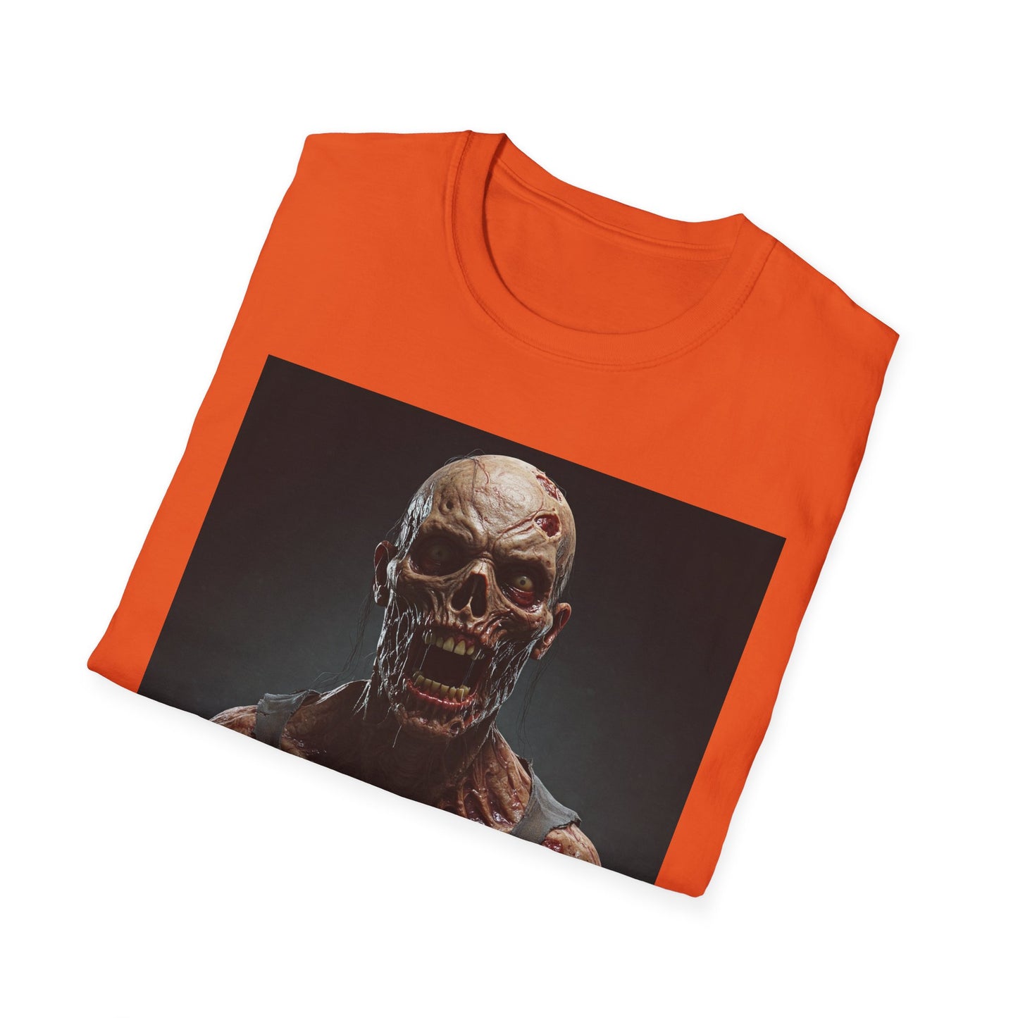 Apocalyptic Portrait Tee, bold, decaying zombie graphic