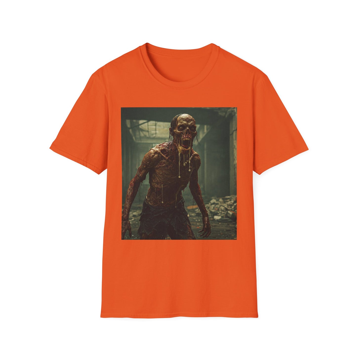 Horror Graphic Unisex T-Shirt - Spooky Zombie Design - Perfect for Halloween and Horror Fans