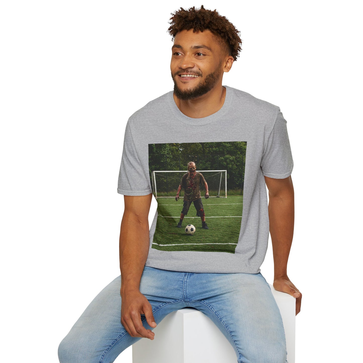 Soccer Themed Unisex Softstyle T-Shirt - Perfect for Sports Lovers