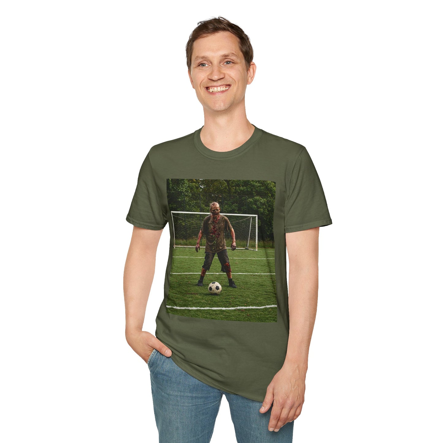 Soccer Themed Unisex Softstyle T-Shirt - Perfect for Sports Lovers