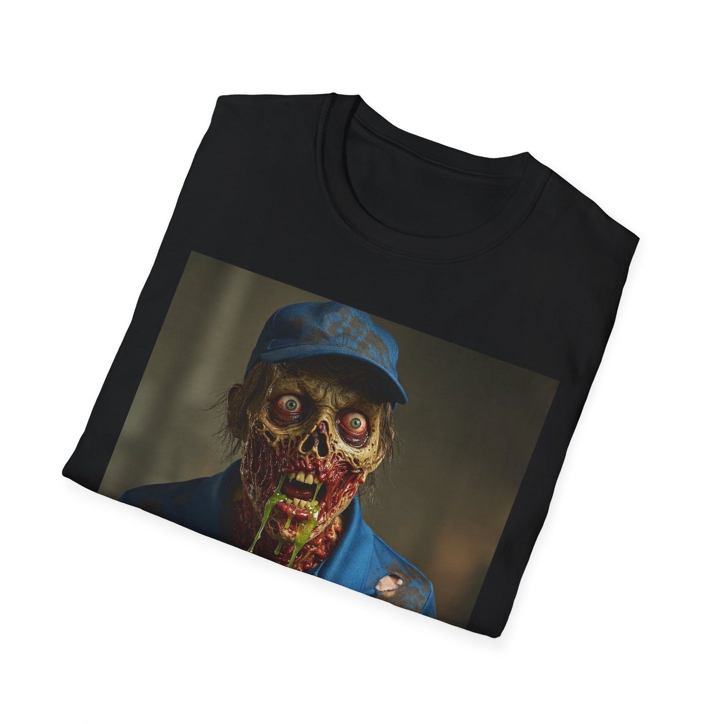 Horror Pizza Delivery Zombie T-Shirt - Unisex Softstyle Tee