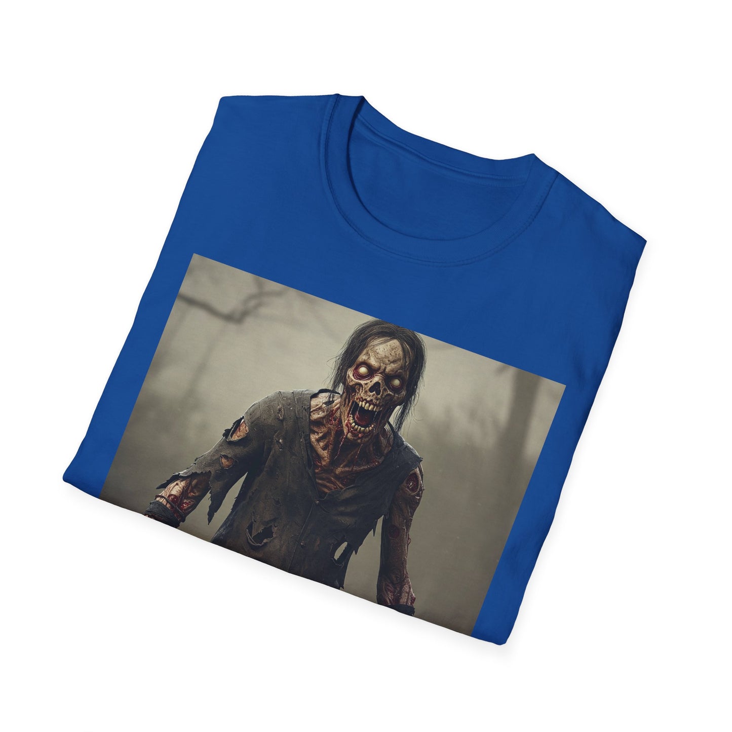 Apocalyptic Portrait Tee, bold, decaying zombie graphic