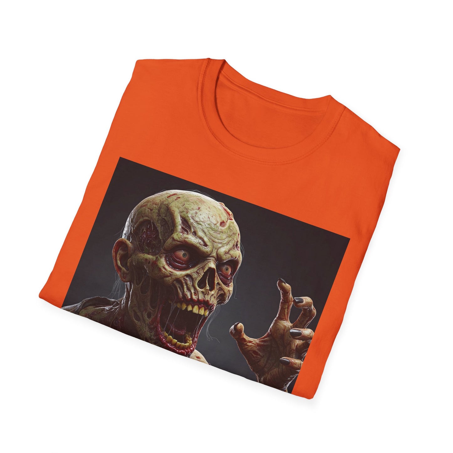 Apocalyptic Portrait Tee, bold, decaying zombie graphic