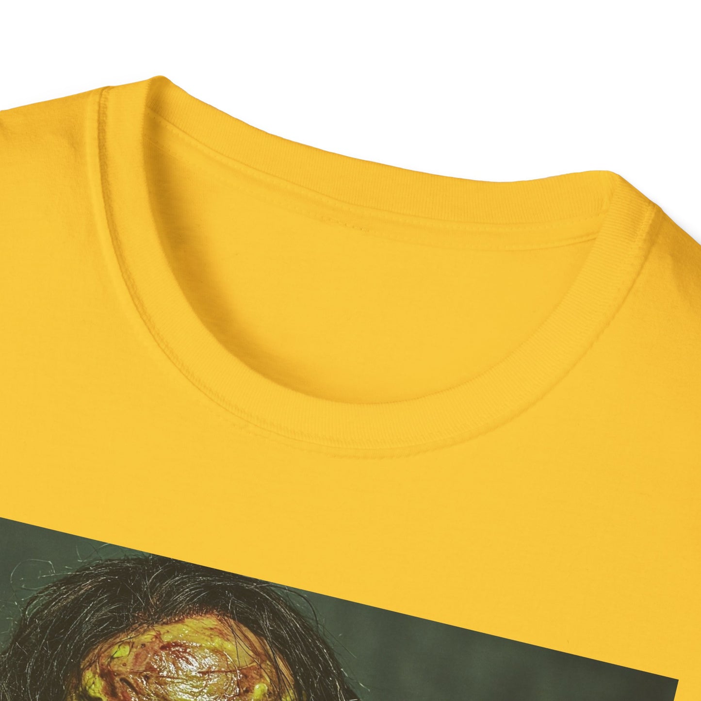 Apocalyptic Portrait Tee, bold, decaying zombie graphic