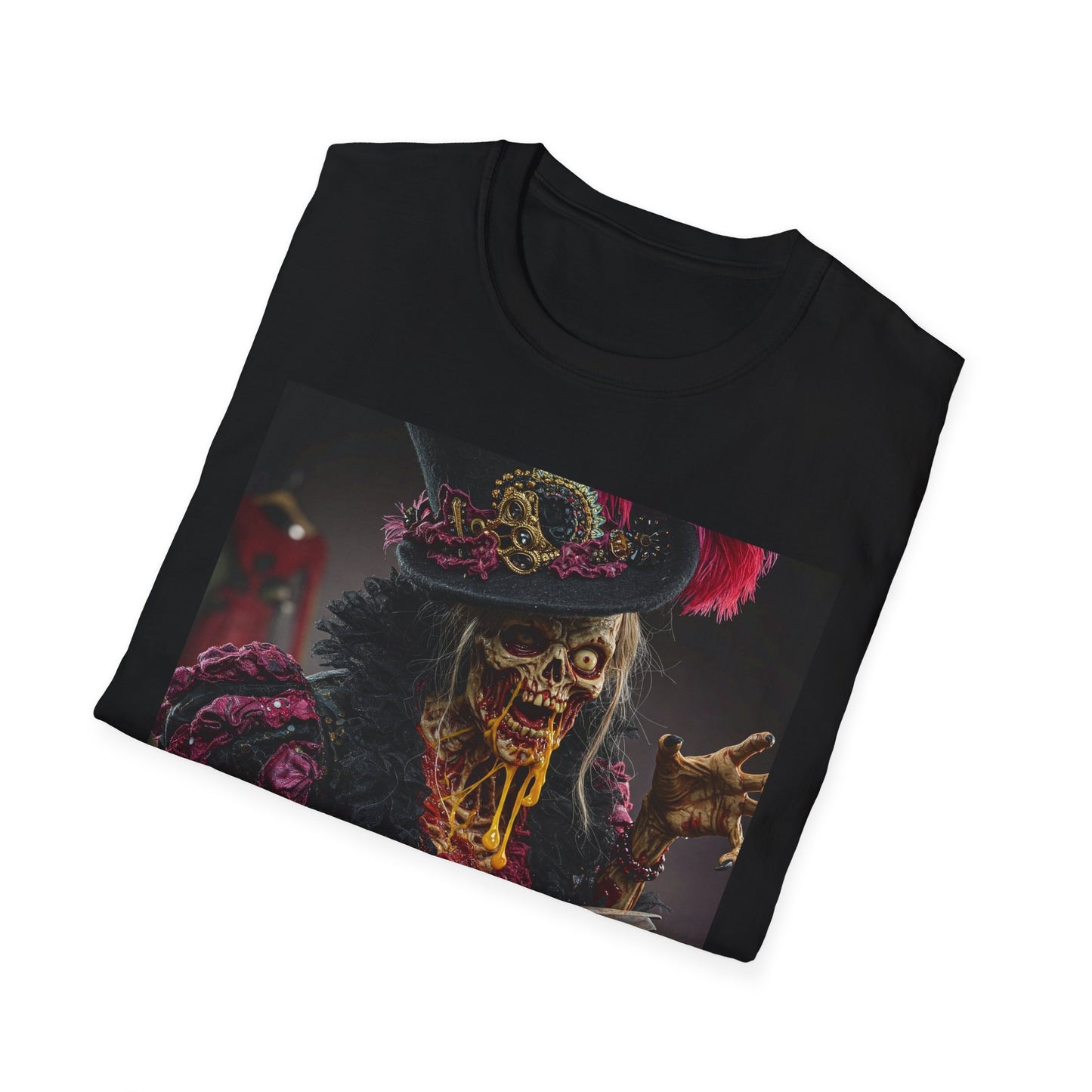 Apocalyptic Portrait Tee, bold, decaying zombie graphic