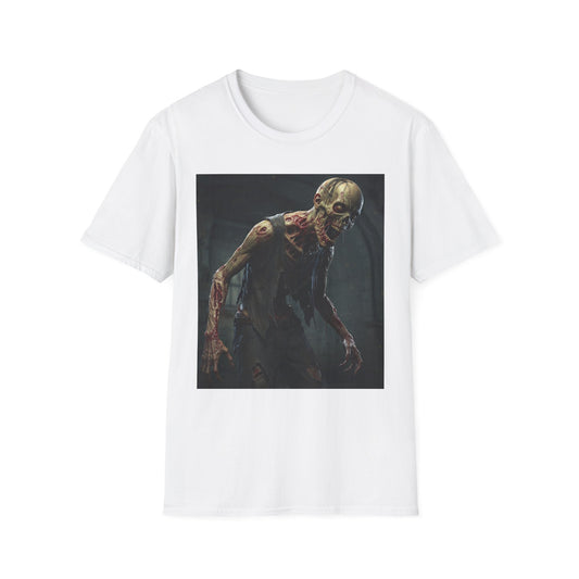 Apocalyptic Portrait Tee, bold, decaying zombie graphic