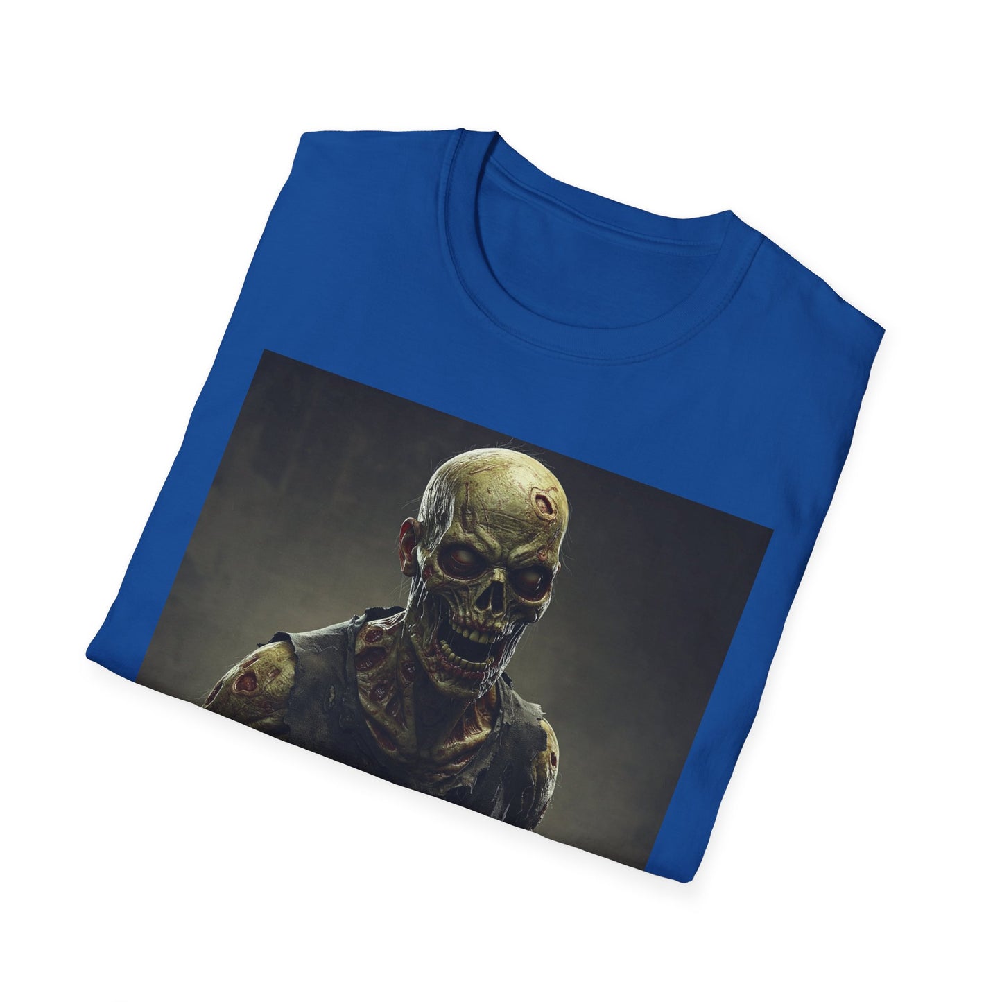 Apocalyptic Portrait Tee, bold, decaying zombie graphic