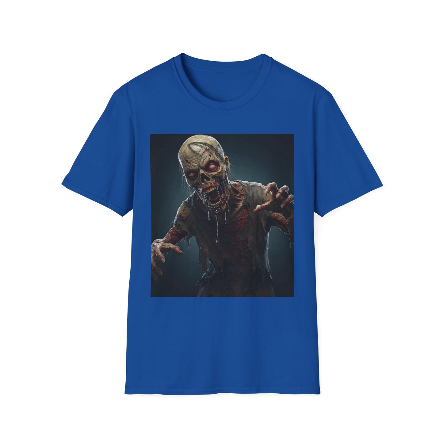 Apocalyptic Portrait Tee, bold, decaying zombie graphic