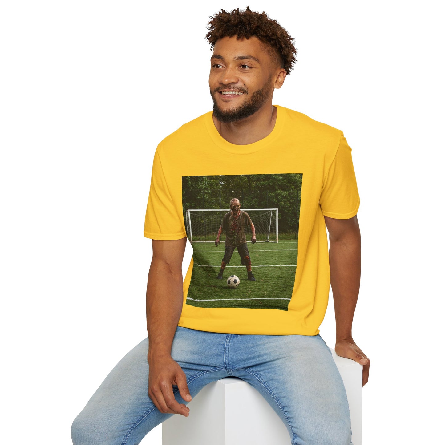 Soccer Themed Unisex Softstyle T-Shirt - Perfect for Sports Lovers