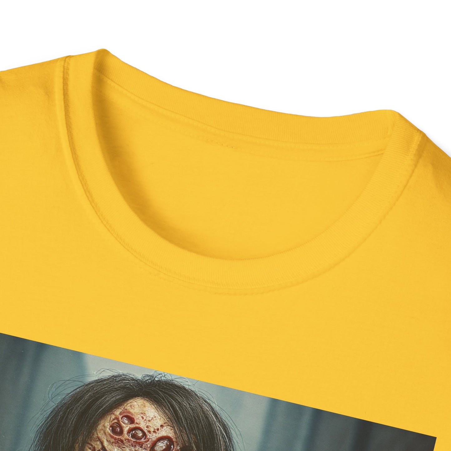 Apocalyptic Portrait Tee, bold, decaying zombie graphic