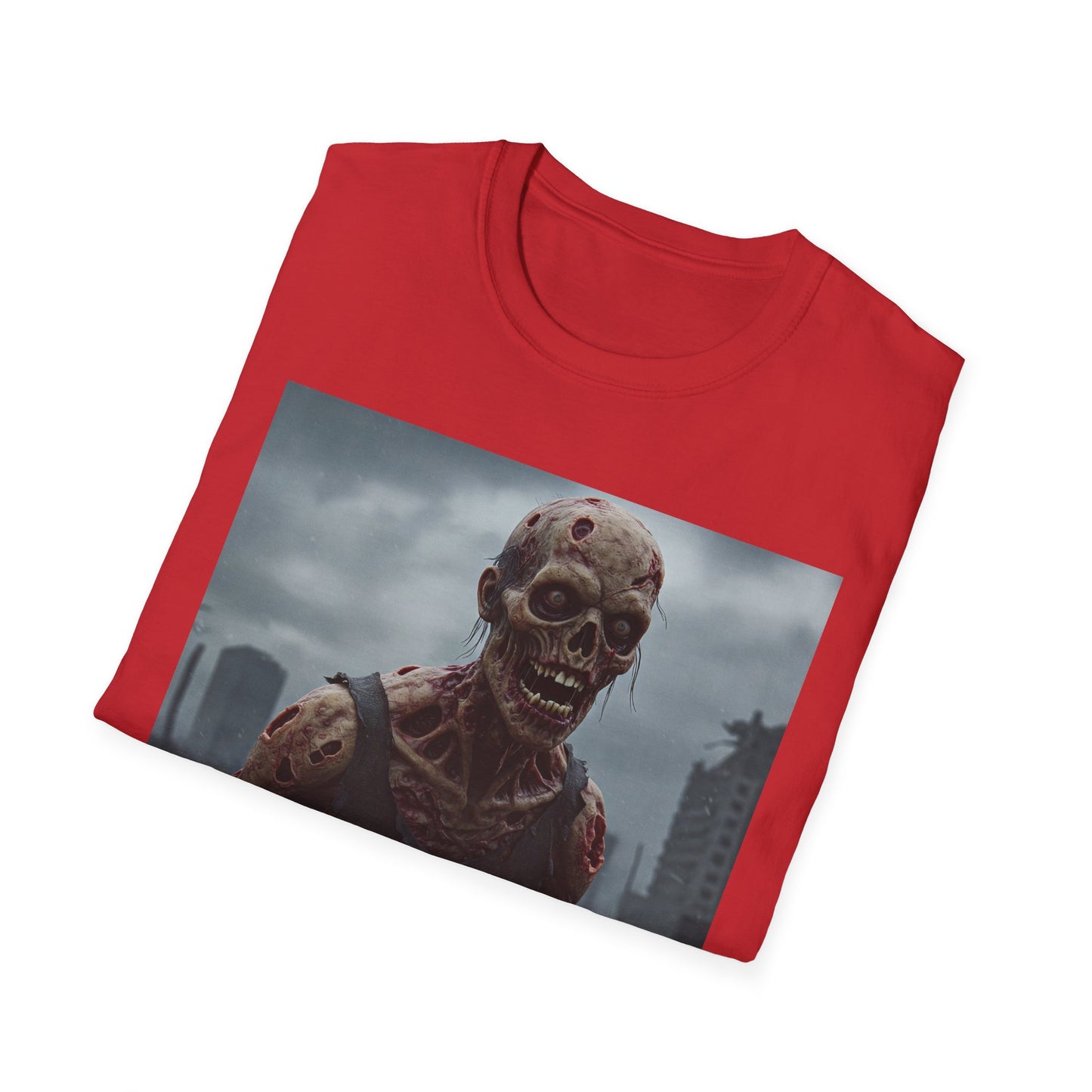 Zombie Apocalypse Apocalyptic Portrait Tee: A Vision of Decay