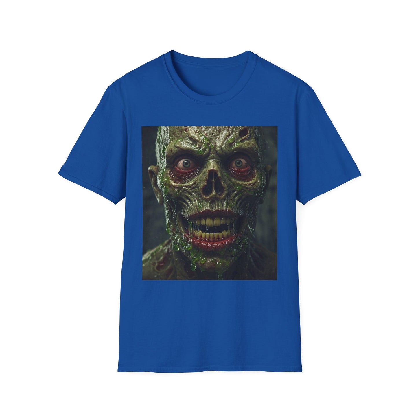 Apocalyptic Portrait Tee, bold, decaying zombie graphic